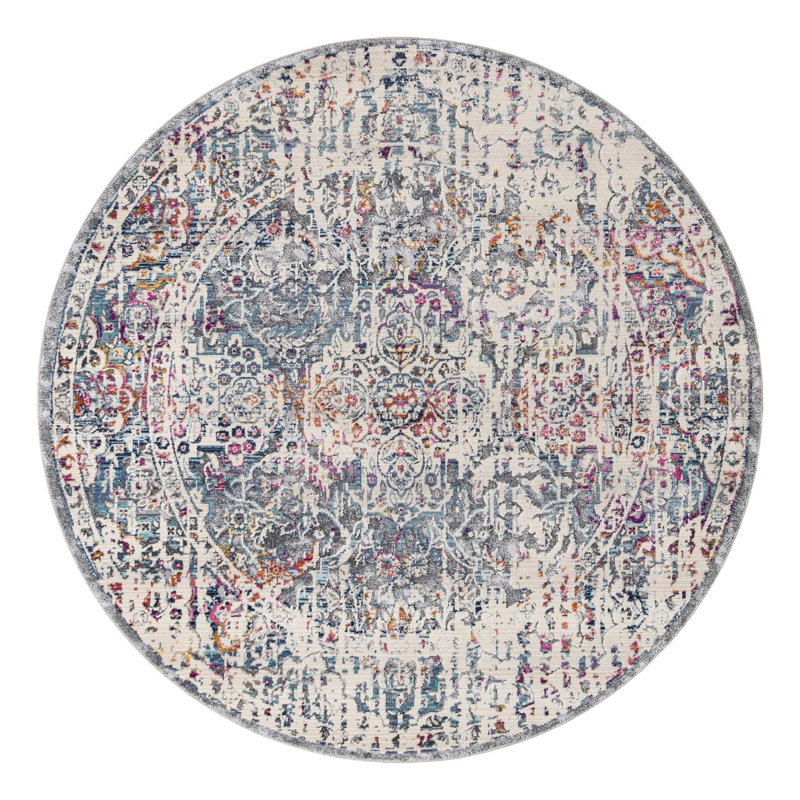 Oriental Indoor Rug, Round 5'1"