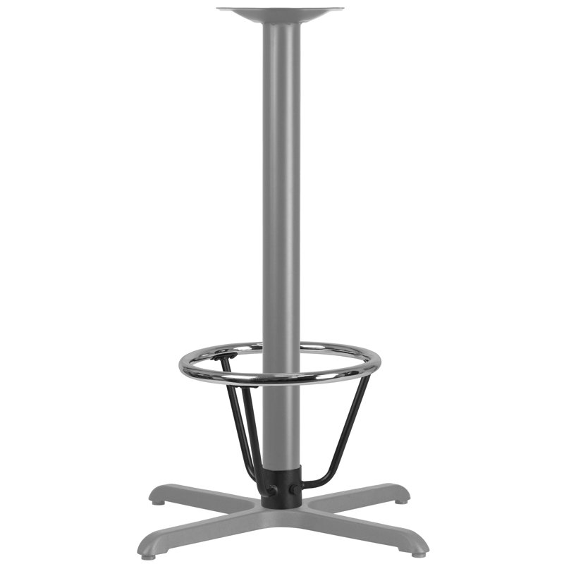 Bashaw Bar Height Table Base Foot Ring with 3.25" Column Ring - 16" Diameter, 16" H x 12" W x 12" D