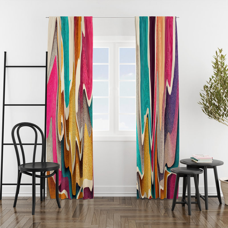 Semi Sheer Curtain Pair, 20" W x 52" L