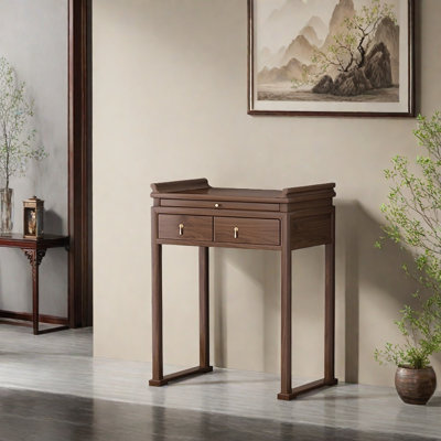 Console en noyer noir