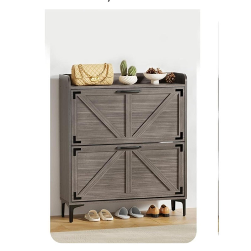 Shoe Cabinet With Flip Drawer