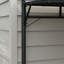 Briah 3 x 4m Pergola Lean to Garden Gazebo UV-Resistant Canopy Grey