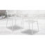 Fauteuil de patio intérieur / extérieur en acier de qualité commerciale avec dossier carré-24678812