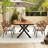 Modern Outdoor Chair and Plastic Wood Table Set for Gardens, Lawns-1815046749
