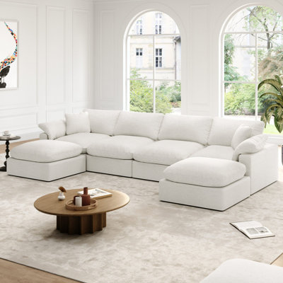 Canapé modulaire rembourré en nuage, canapé confortable et moderne, rembourré de duvet, sièges profonds convertibles pour salon, salon, chambre à coucher