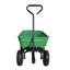 Chariot de jardin pliant robuste avec pneus - Chariot utilitaire à structure en acier d'une capacité de 300 lb