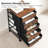 Rustic Brown 5-Drawer Chest - File Cabinet & Office Cabinet With Nonwovens Drawers (Rolling Printer Stand For Living Room, Home Office, Easy Assembly)