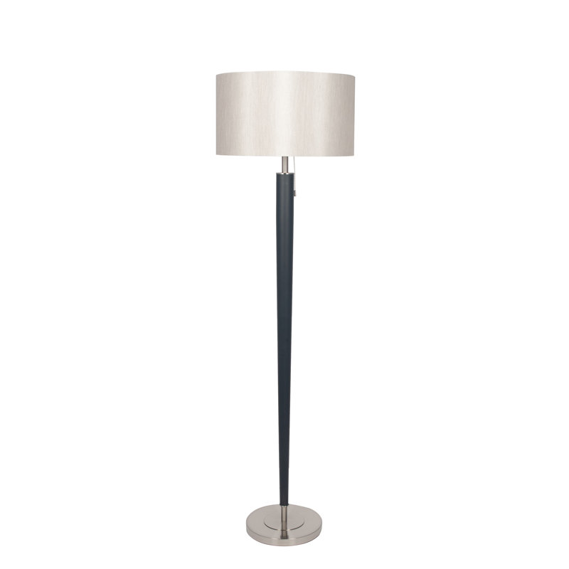 Mease 160cm Matt Black Traditional Floor Lamp