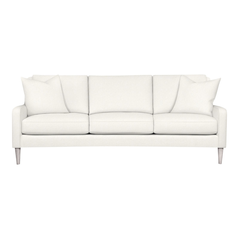 Canapé à accoudoirs carrés 86,5 po Ease, Gris colombe, Chenille Crypton® neige Nomad