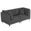 2 Seater Corduroy Sofa-1497992341
