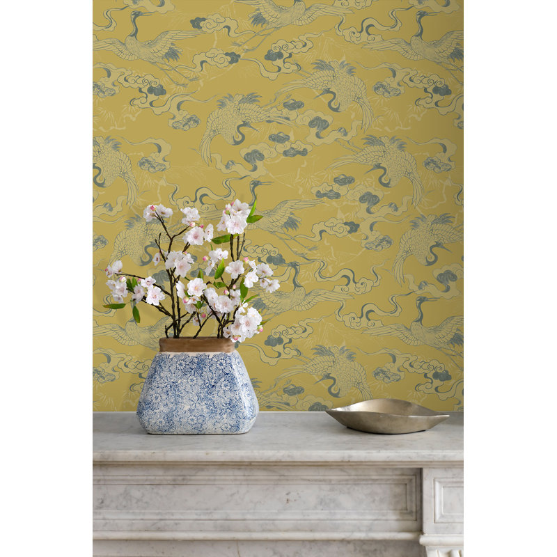 Yuki Osada Wallpaper Double Roll, Gray/Gold