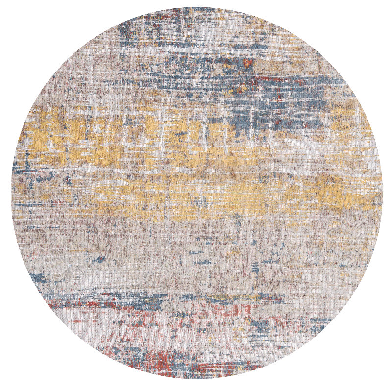 Abstract Recycled P.E.T Area Rug, Round 140cm