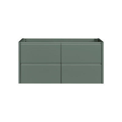   West 42 Inch Wall-Mounted Single Sink Base Cabinet in Vintage Green