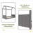 Twin Size Velvet House Bed Wood Bed