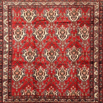 Tapis rouge à motif sud-ouest