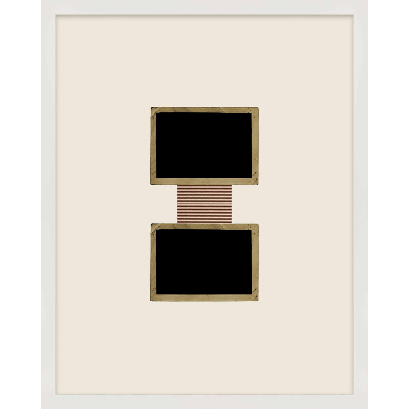 Column 1 Print by Eleni Psyllaki For Paradissi Digital Art, 50" H x 40" W x 1.25" D, White Framed