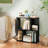 1 Pcs 3-tier Bookshelf Geometric Bookcase Side Table With Open Storage Display Shelf-577576791