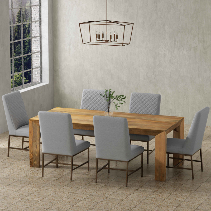 Imogen Solid Wood 86" Rectangular Dining Table