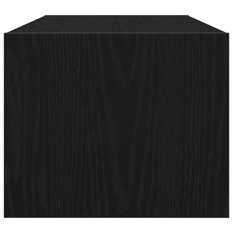 TV Cabinets 2 Pcs 80X31x25.5 Cm Engineered Wood, Black Oak, 80 cm