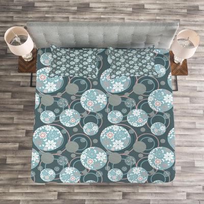 Farmhouse / Country Polyester Geometric Shapes Coverlet