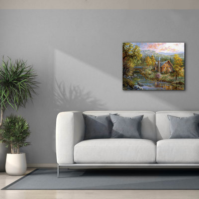  'Peaceful Grove' by Nicky Boehme Canvas Wall Art, 34" x 26"