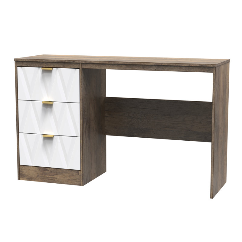 Besmir Dressing Table, White Matt/Vintage Oak