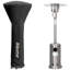 Avestar high‑density oxford fabric patio heater cover with zipper, black, 219 cm H x 88 cm dome x 45.5 cm base