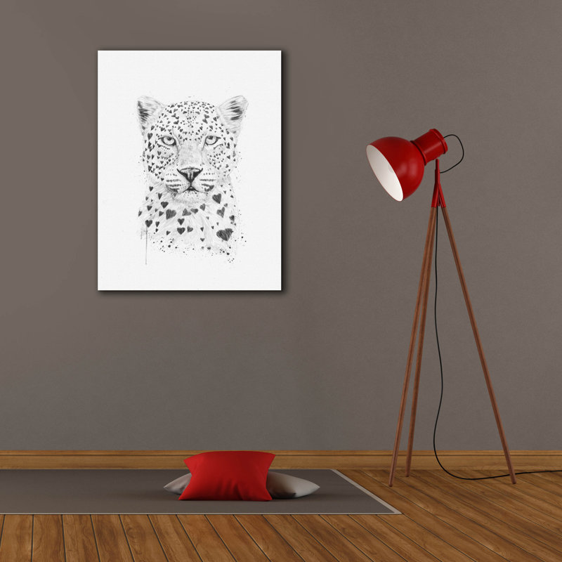 «Lovely Leopard» par Balazs Solti, H 34 po x l 26 po x P 1,5 po