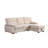 Mccutcheon Velvet Fabric Reversible Sleeper Sectional Sofa Chaise-90692551