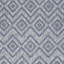 Tapis intérieur / extérieur bleu argyle 5 pi x 7 pi