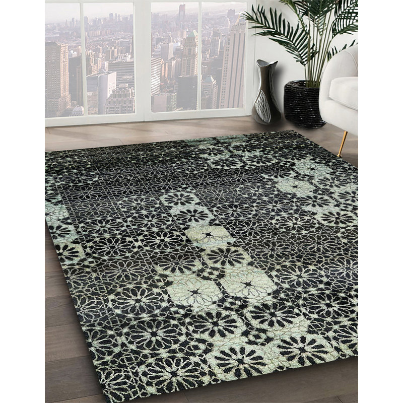 Tapis abstrait et moderne 513, Carré 6 pi