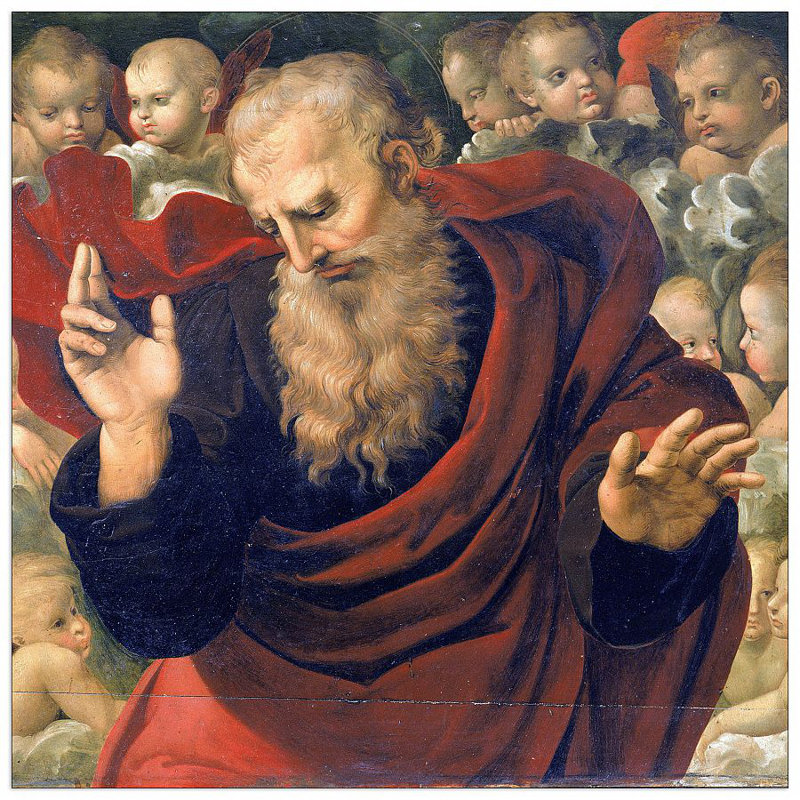 Eterno E Angeli by Raphael - Wrapped Canvas Square Print