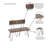 Matthews Metal Outdoor Bench
