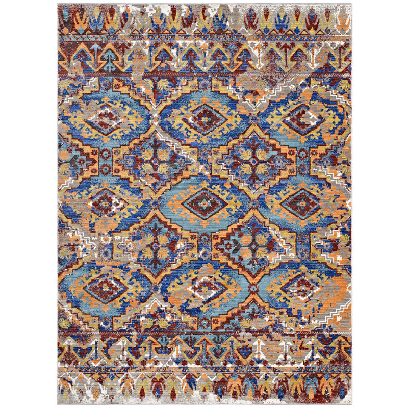 Modway Centehua Distressed Southwestern Aztec Area Rug, Rectangle 8' x 10'
