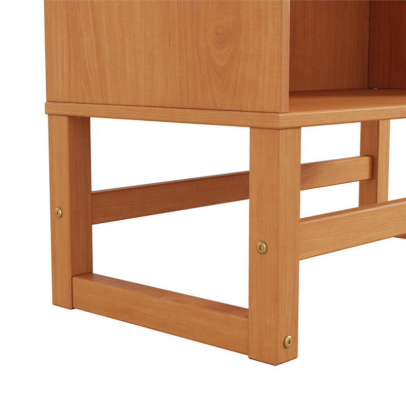 Bibliothèque Isik, 4 tablettes, naturel, Brun