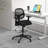 Latroya Backed Adjustable Height Ergonomic Active Stool with Footring and Wheels