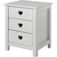 Amori bedside table with 3 drawers
