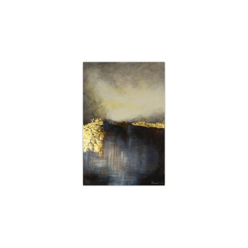 Mountainside by Dawn Hand -Painted Acrylic Painting