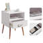 Cascade 106.68cm W Manufactured Wood Bedside Table-2136631177