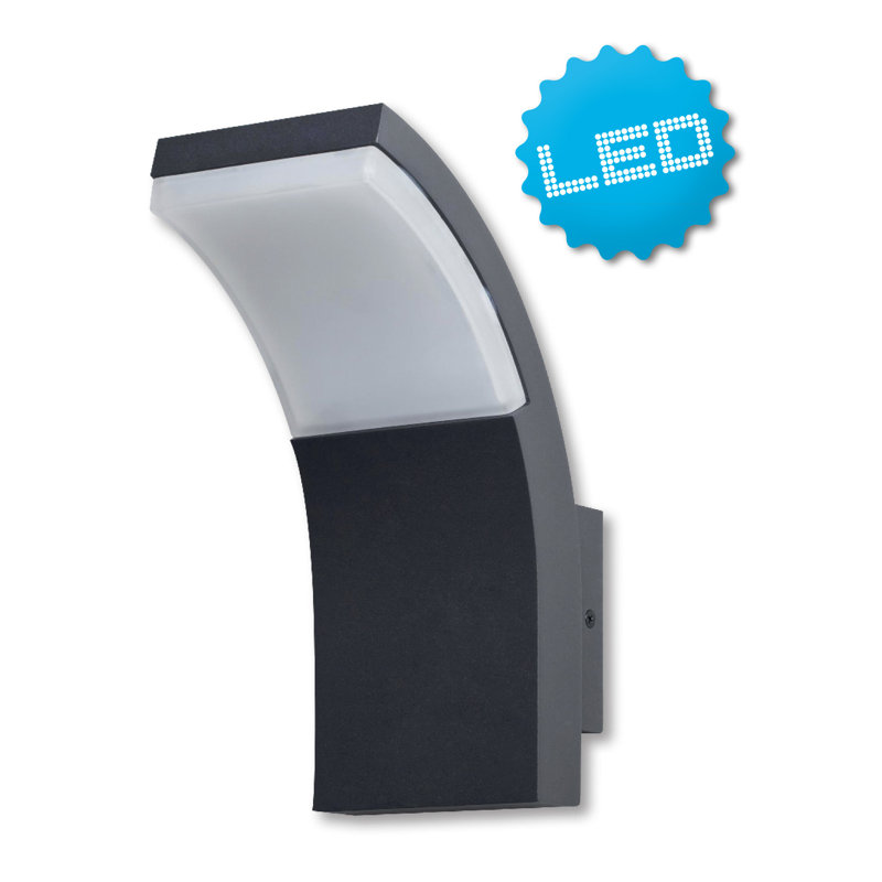 Black Integrated LED Outdoor Sconce