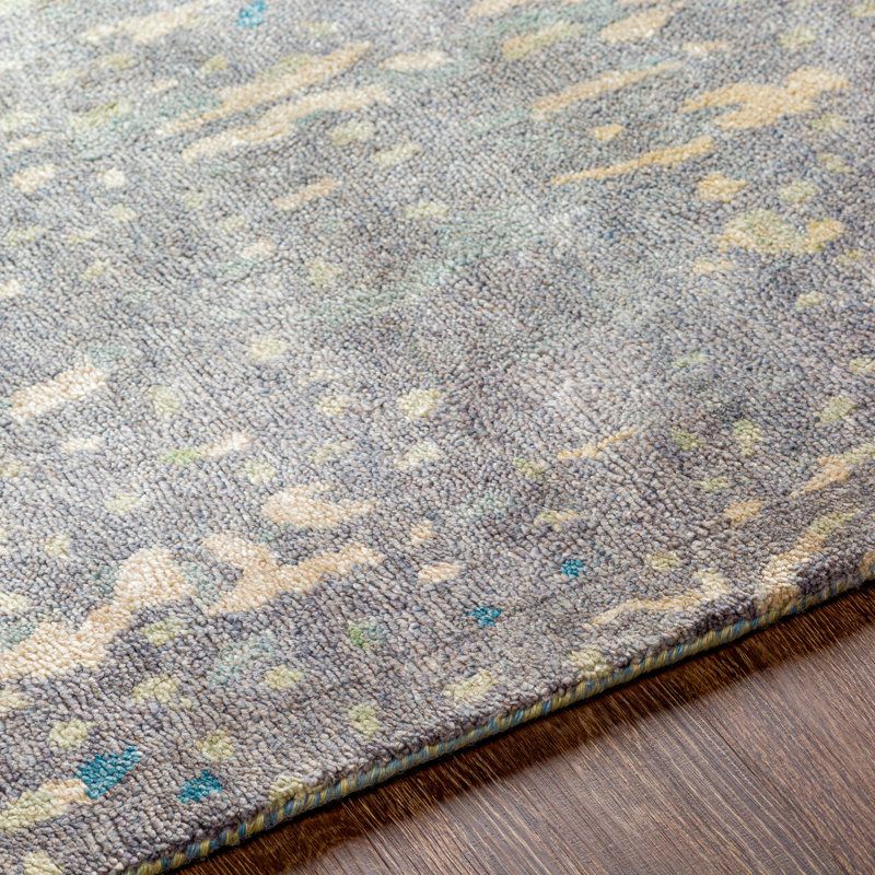 Adonai Viscose Abstract Indoor Rug, Rectangle 5' x 8'