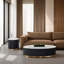 Table de bout ronde 1 pièce de style contemporain