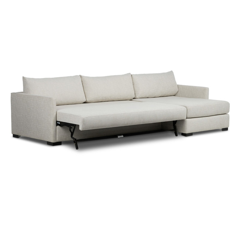 Wickham Chaise Sectional, 35" H x 126.5" W x 61" D, Right Arm Facing W/Storage