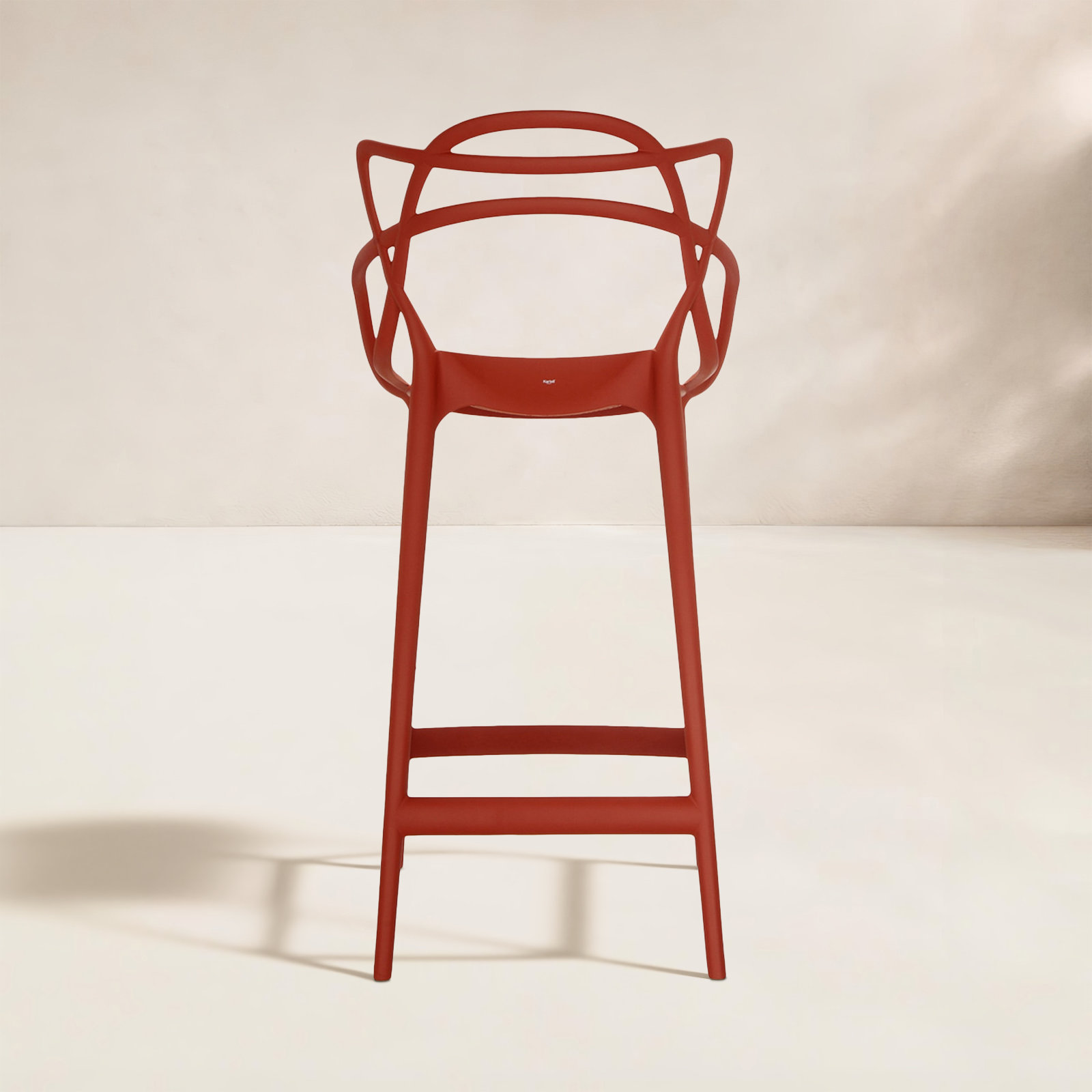 Masters Outdoor Bar Stool, Counter, Rust Orange