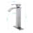 Single Handle Bathroom Faucet With Waterfall Spout And Pop - Up Drain, No Overflow, Brushed Nickel, Stainless Steel, Rust Treatment, Stable Flow, Simple Installation For Non Overflow Sinks Sink-121675822