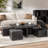 Moseberg 38" Coffee Table With Storage Stools