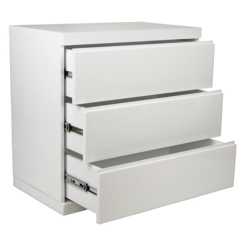 Abdulkadyr 30'' W Nightstand, White