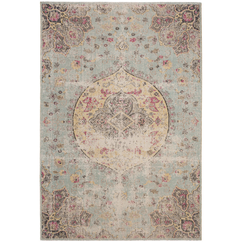 Dishan Montage Performance Oriental Indoor/Outdoor Area Rug, Rectangle 3' x 5'