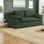 Canapés compressibles, causeuse deux places en coton et lin de 200 cm, gain d'espace moderne pour appartement-377200235