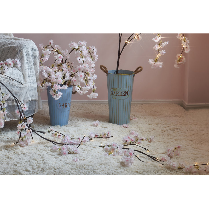 Lighted Cherry Blossom Garland, Pink